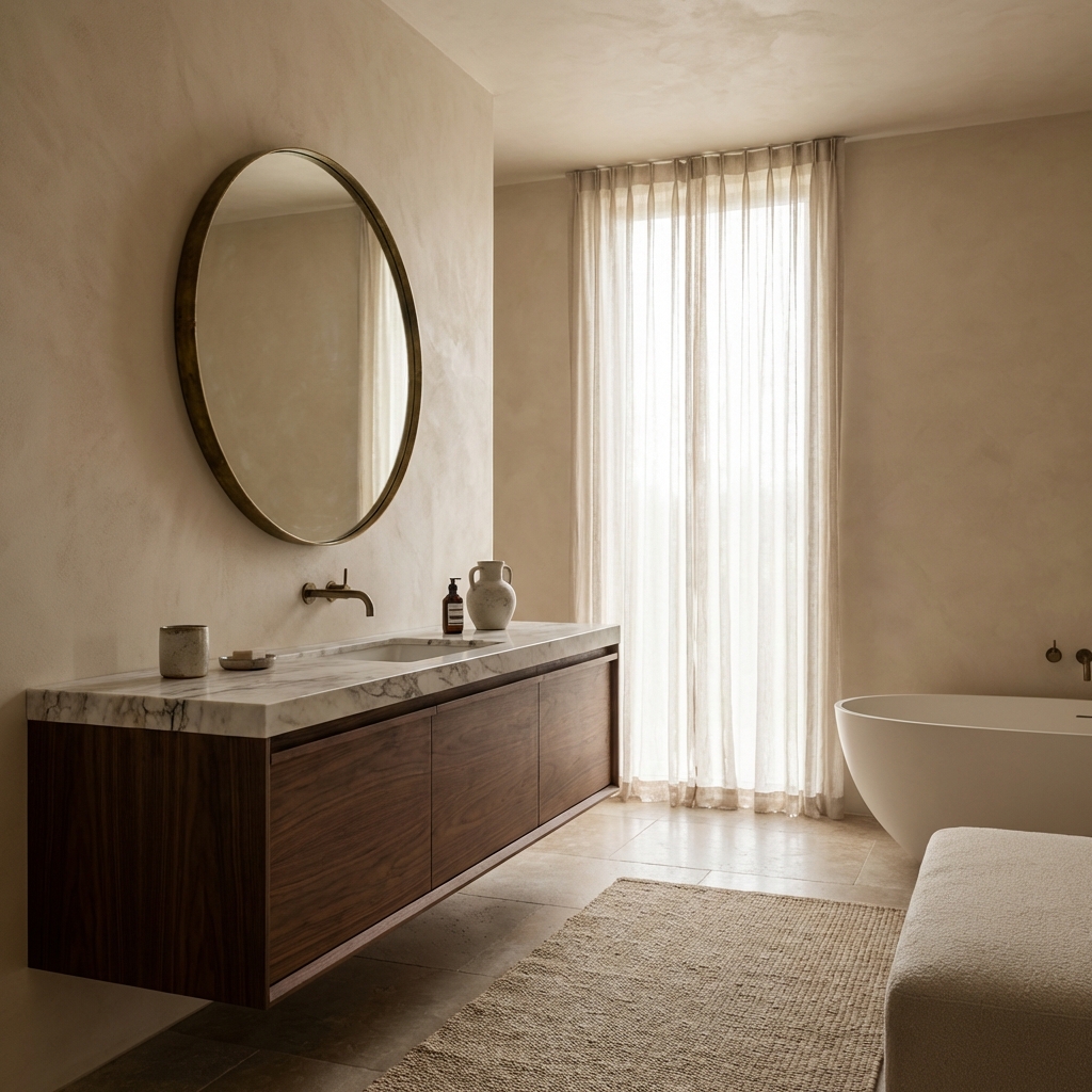 Zeitlose Badmöbel, die Jahrzehnte überdauern